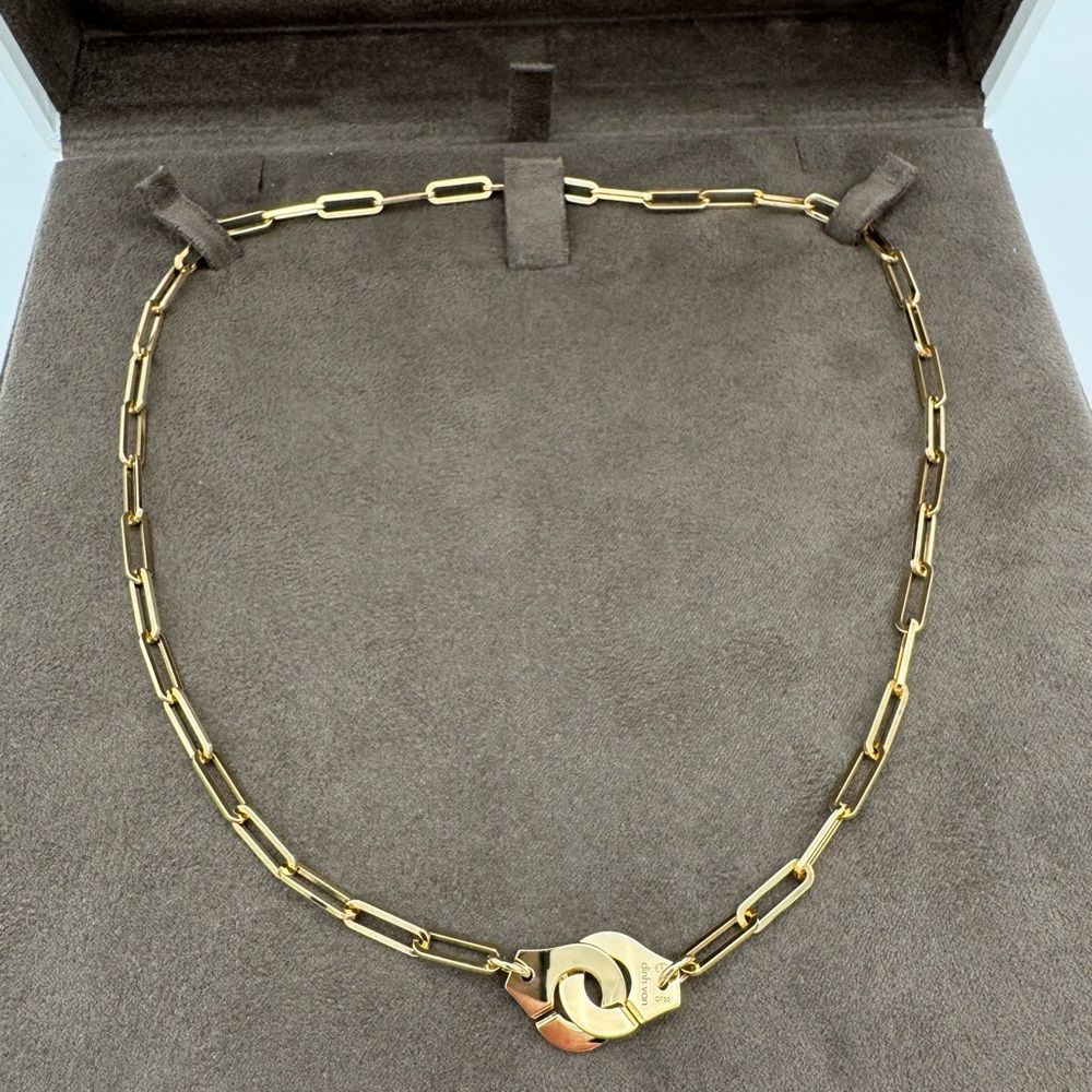 💞Authentic💞Menottes dinh van R12 necklace in 18-carat yellow gold. BRAND NEW